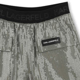 Karl Lagerfeld Girls Formal Shorts With Sequins - Grey