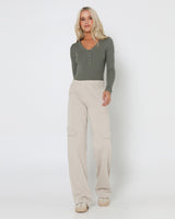 Lost In Lunar Women's Mila Trackpants - Beige