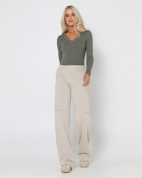 Lost In Lunar Women's Mila Trackpants - Beige