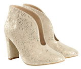 Bosccolo Womens Boots - Silver Plated Beige