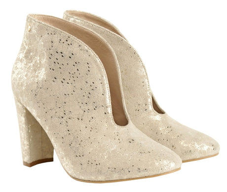Bosccolo Womens Boots - Silver Plated Beige