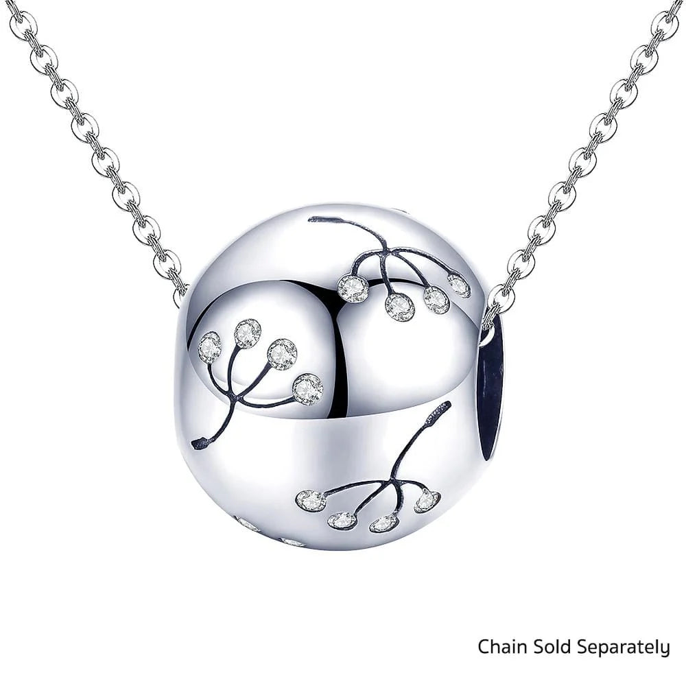 Solid 925 Sterling Silver Dandelions Pandora Inspired Charm
