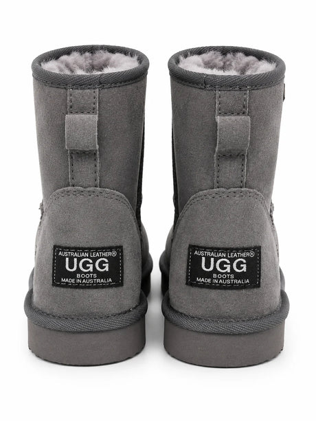 Australian Leather Ugg Mini Uggs Grey - AU6