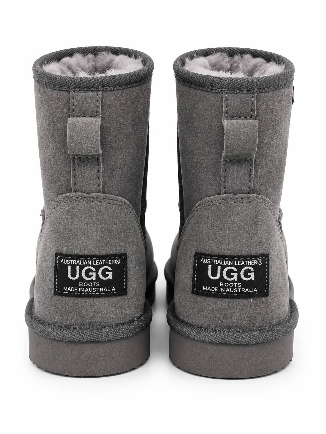 Australian Leather Ugg Mini Uggs Grey - AU7