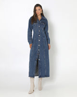 Madison The Label Luca Maxi Dress - Indigo