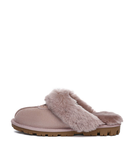 Australian Shepherd UGG Waffle Slipper - Dawn Pink