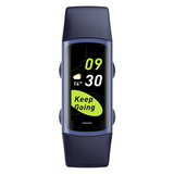 TODO Fitness Tracker Smart Watch BT 5.0 Body Thermometer Temperature BPM Monitor - Blue