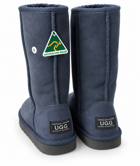Australian Leather Ugg Classic Long - Navy - AU4