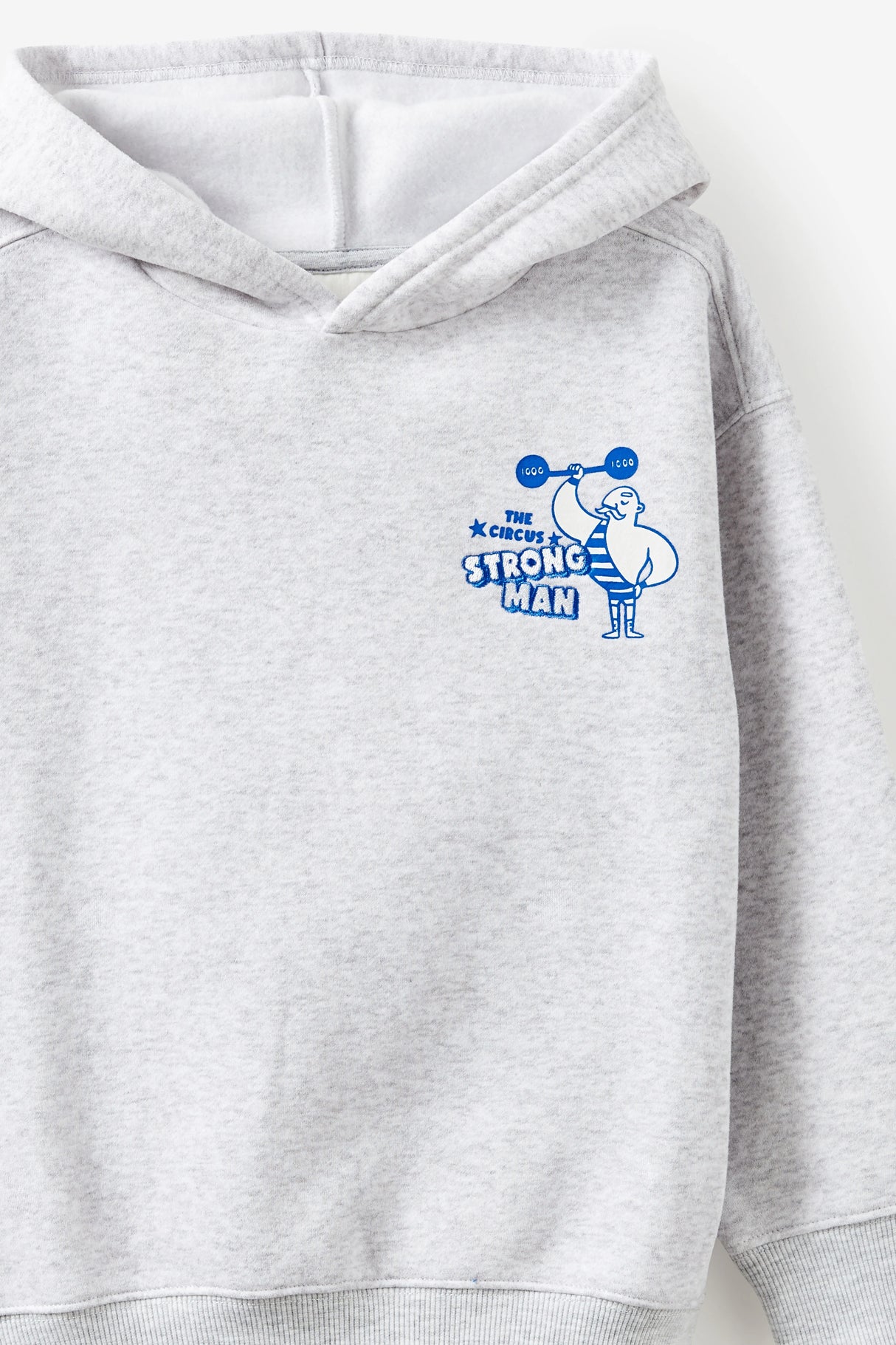 Cotton On Kids Boys Sammy Oversize Hoodie - Grey Marle/Strong Man