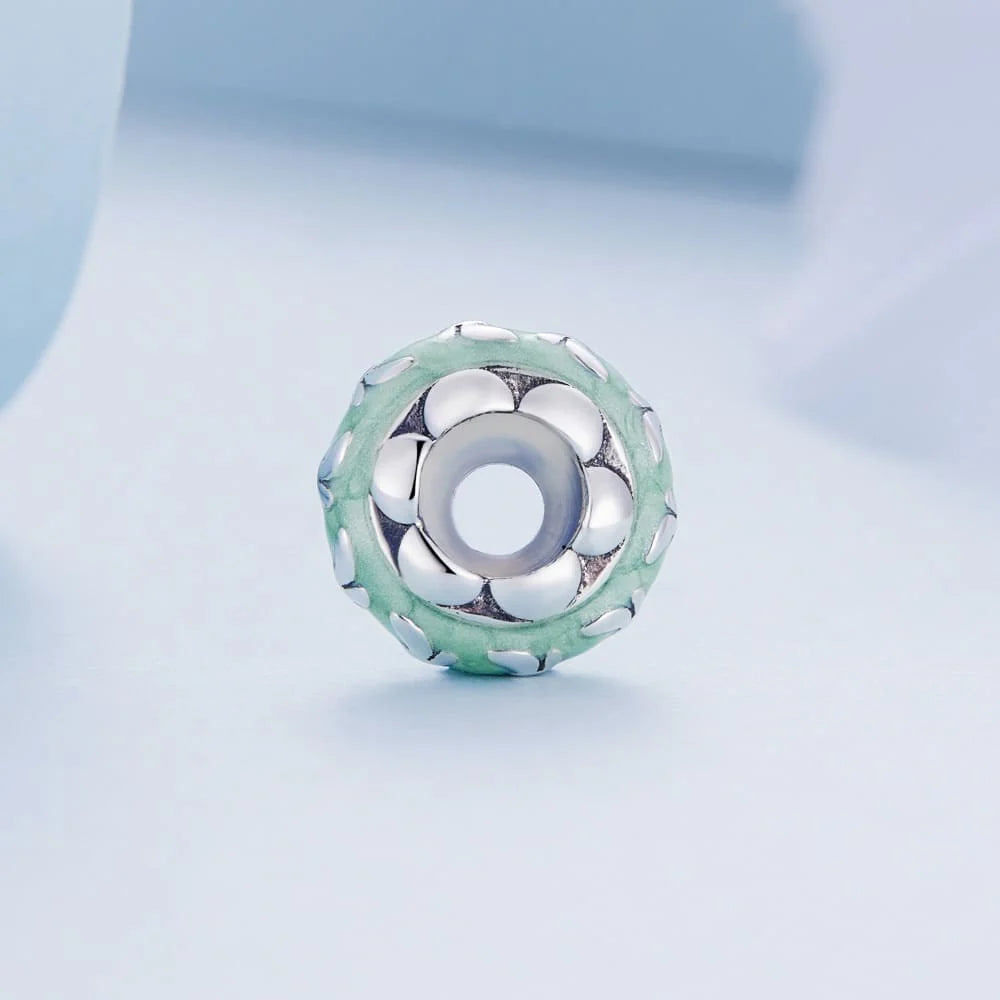Solid 925 Signature Silver Lucy Sky Blue Charm