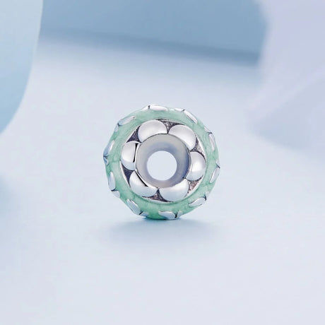 Solid 925 Signature Silver Lucy Sky Blue Charm