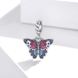 Solid 925 Sterling Silver Majestic Butterfly Pandora Inspired Bead Charm