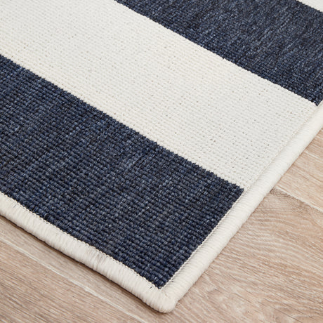Seaside 4444 Navy White Rug