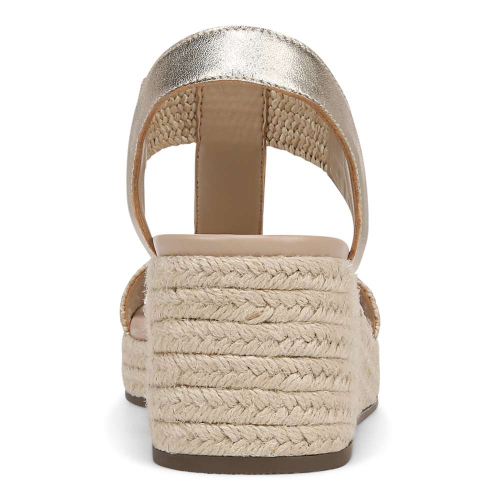 Vionic Calera Wedge - Gold Leather