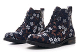 Bosccolo Womens Boots - Brown White Flower