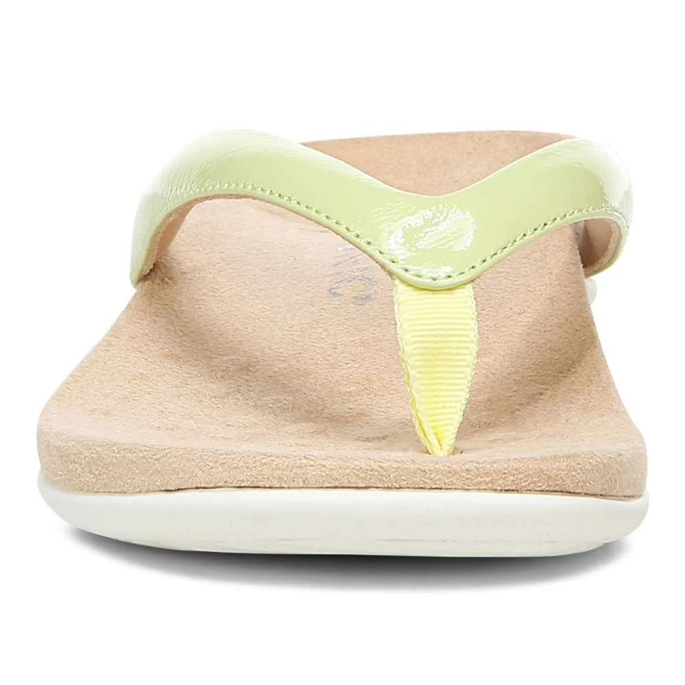 Vionic Dillon Toe Post Sandal - Pale Lime