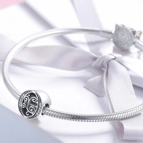 Solid 925 Sterling Silver Vintage Inspired Antique Alphabet Charm