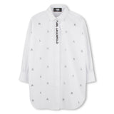 Karl Lagerfeld Girls Fete Musique D2 Shirt Dress - White