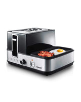 TODO 1400W Breakfast Master Toaster Egg Cooker Poacher Bacon Fryer Grill All In One