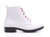 Bosccolo Womens Ankle Boots - White