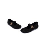 Oriental Split Toe Mary Jane Flats - Black
