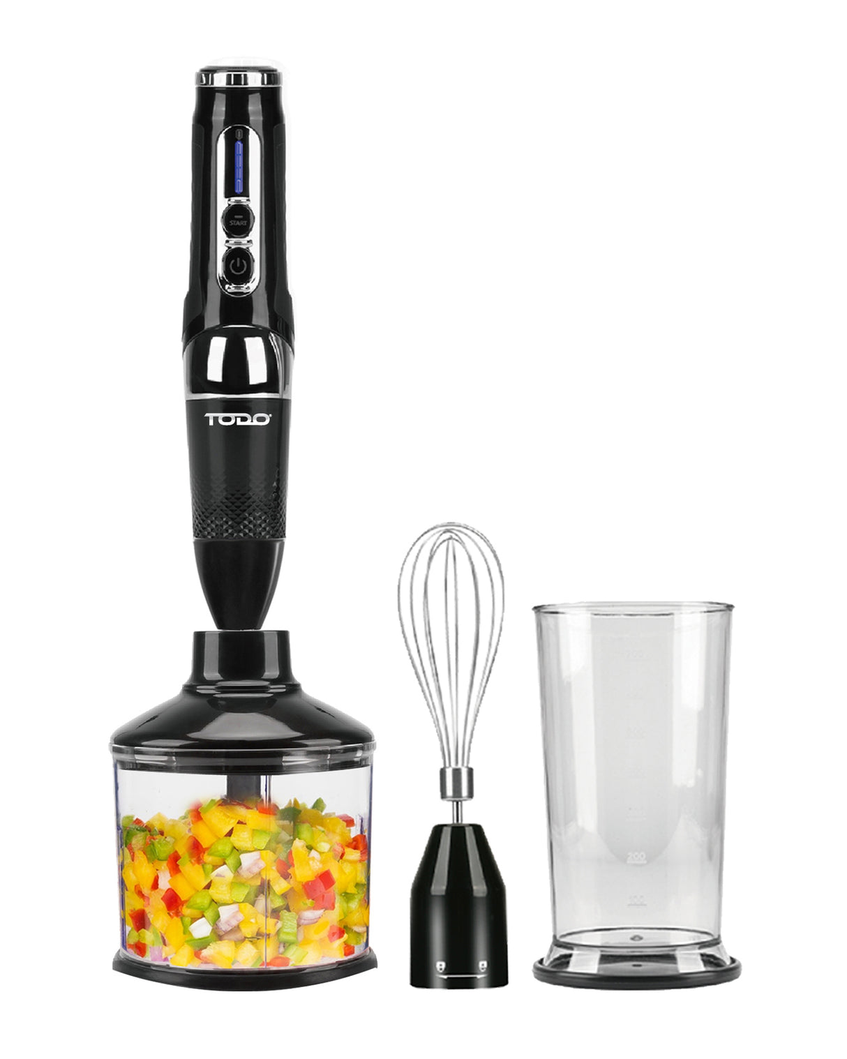 TODO Cordless Stick Blender Food Chopper Whisk 7.4V 2000mAh Handheld Electric Blender