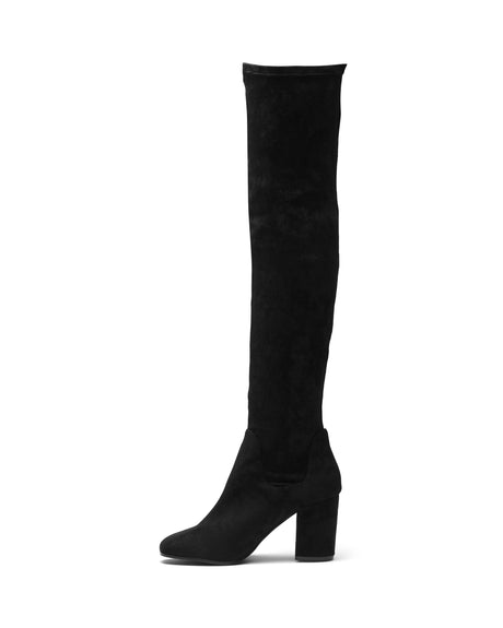 Therapy Hanover Black Stretch Faux Suede