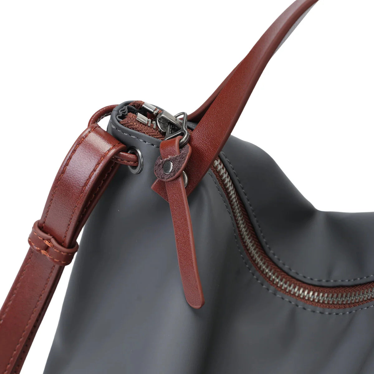 BAMEI Cordura Ballistic Nylon Slouchy Tote Bag - Charcoal