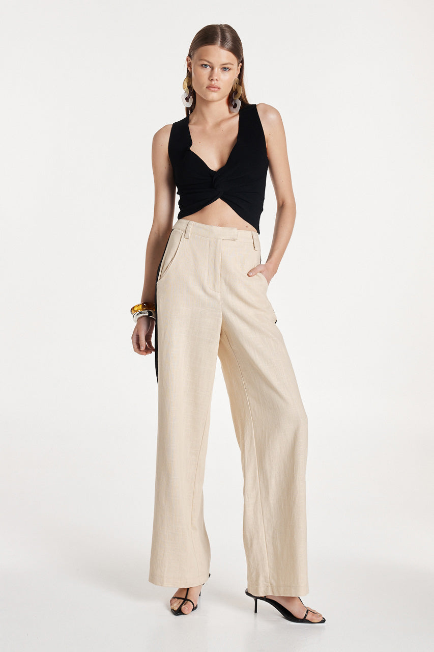 Madison The Label Nadene Pants - Oat