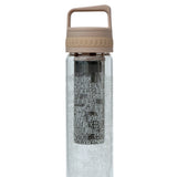 Glass is Greener + carry cover - 750 ml - Coffee Cold Brew Bottle - South Golden  print