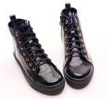 Bosccolo Womens Sneakers - Black+Blue