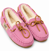 Australian Leather Ugg Moccasin Slippers - Pink - AU5