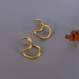 Bullion Gold Double The Fun Gold Hoop Earrings