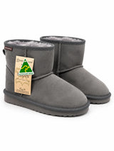 Australian Leather Ugg Mini Uggs - Grey - AU8