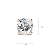 Boxed of Krystal Couture Mineral Glass Watch with Earrings Embellished with Crystals from SWAROVSKI® Set in Rose Gold
