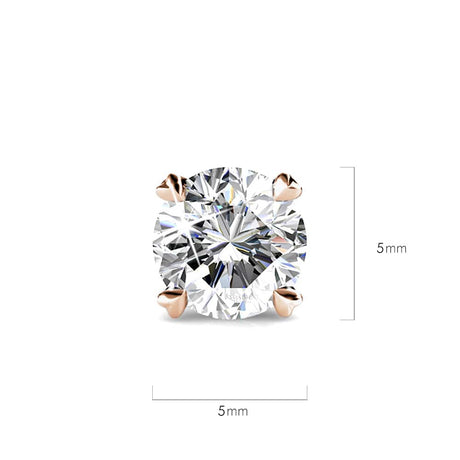 Boxed of Krystal Couture Mineral Glass Watch with Earrings Embellished with Crystals from SWAROVSKI® Set in Rose Gold