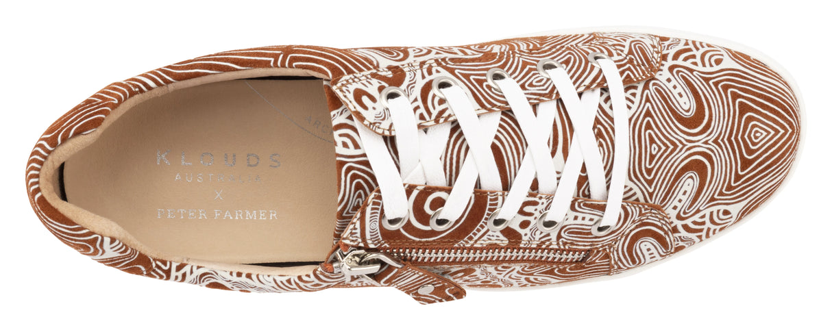 Klouds x Peter Farmer Cara Kard Print Purnululu Rust