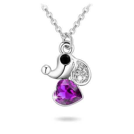 Boxed Cute Elephant Necklace and Earrings Set Embellished with SWAROVSKI® crystals