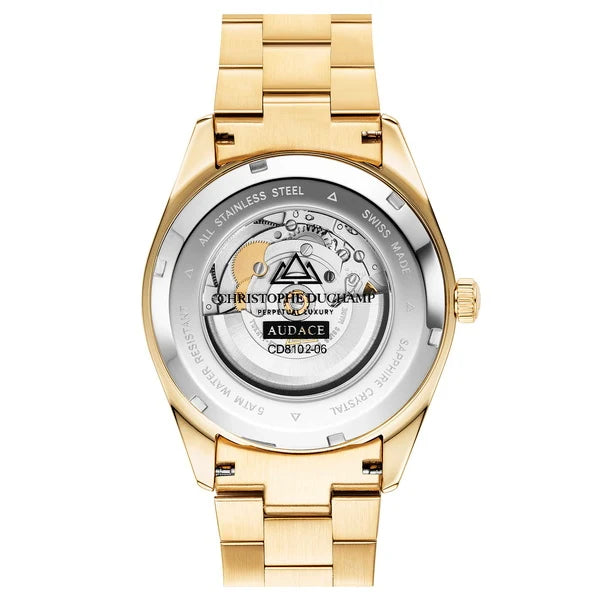 Christophe Duchamp Audace 40 - Black Dial & 316L Stainless Steel Strap