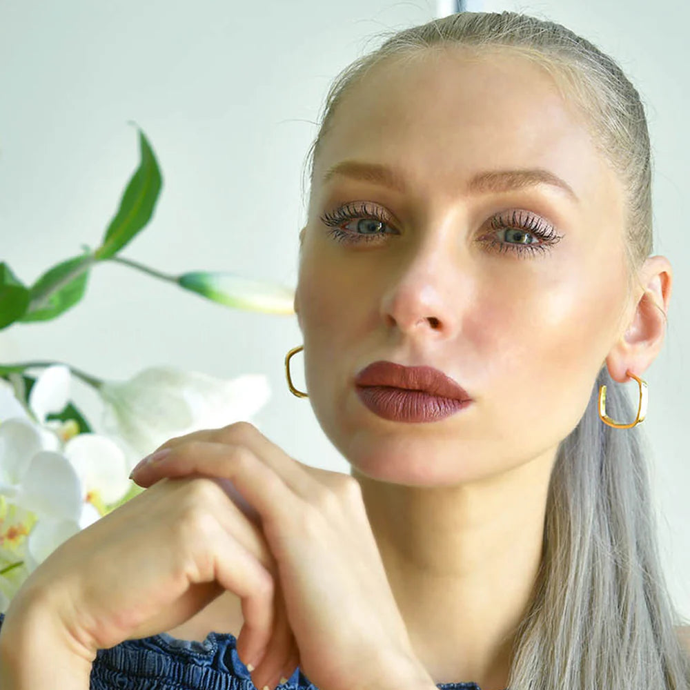 Bullion Gold Yoshi Hoop Gold Layered Earrings