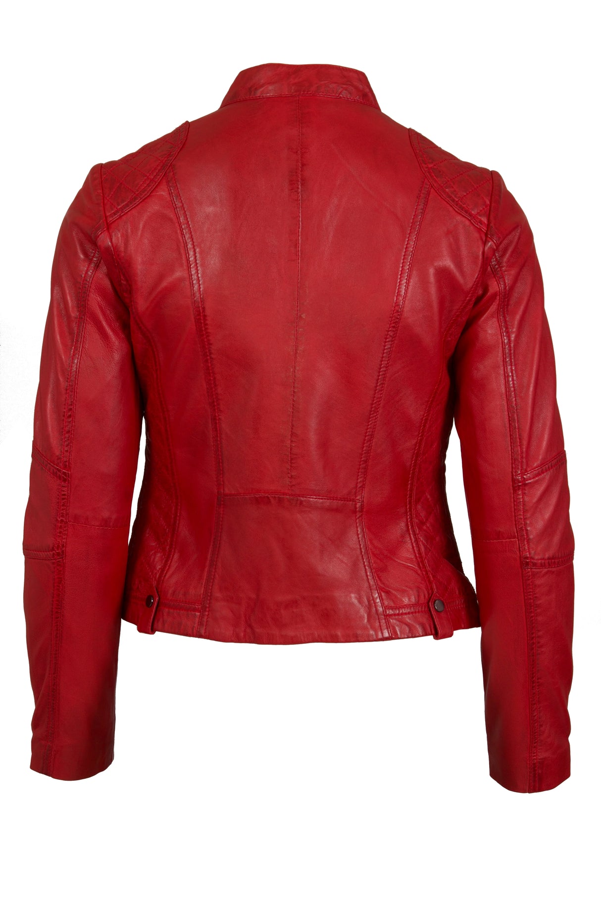 Womens Red Leather Jacket