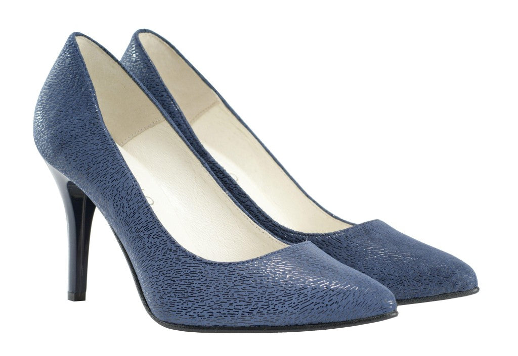 Bosccolo Womens Spike Heels Elite 2169 - Navy Blue