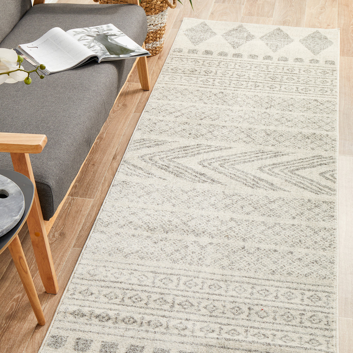 Mirage 359 Grey Runner Rug