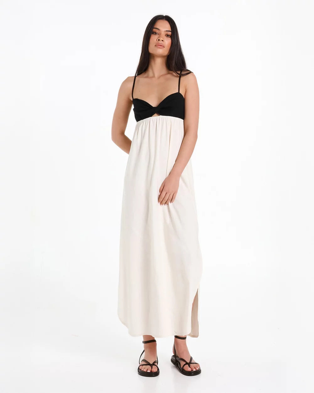 Lost In Lunar Mon Maxi Dress - Cream