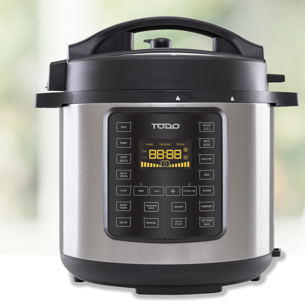 TODO 6L Electric Pressure Cooker 15 Preset Functions 1000W Non-Stick Cooking Pot