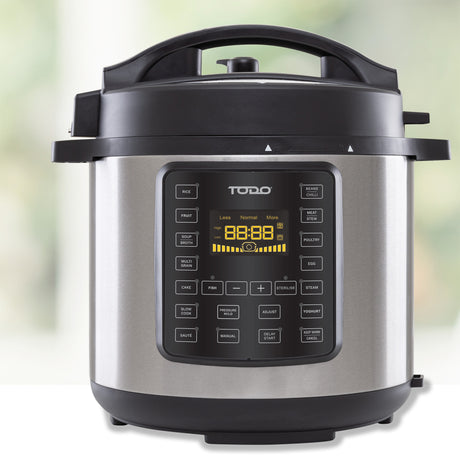 TODO 6L Electric Pressure Cooker 15 Preset Functions 1000W Non-Stick Cooking Pot