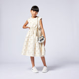 Karl Lagerfeld Girls Decorative Formal Dress - Beige