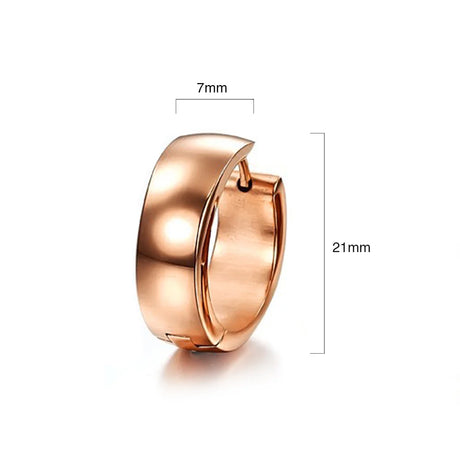 Bullion Gold Pure Bullion Rose Gold Hoops