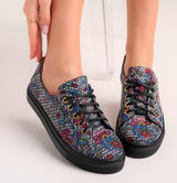 Bosccolo Womens Sneakers - Blue Multicolor