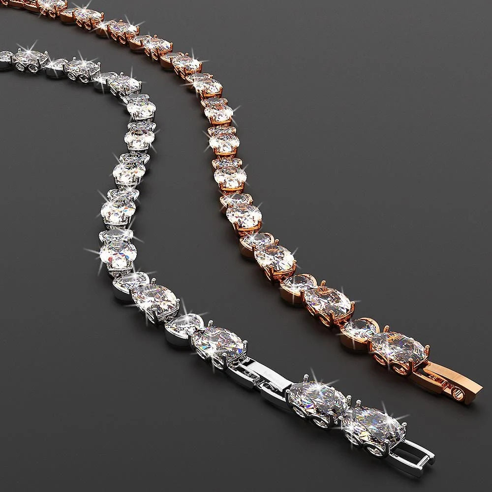 Bullion Gold Empire Sparkling Zirconia Bracelet